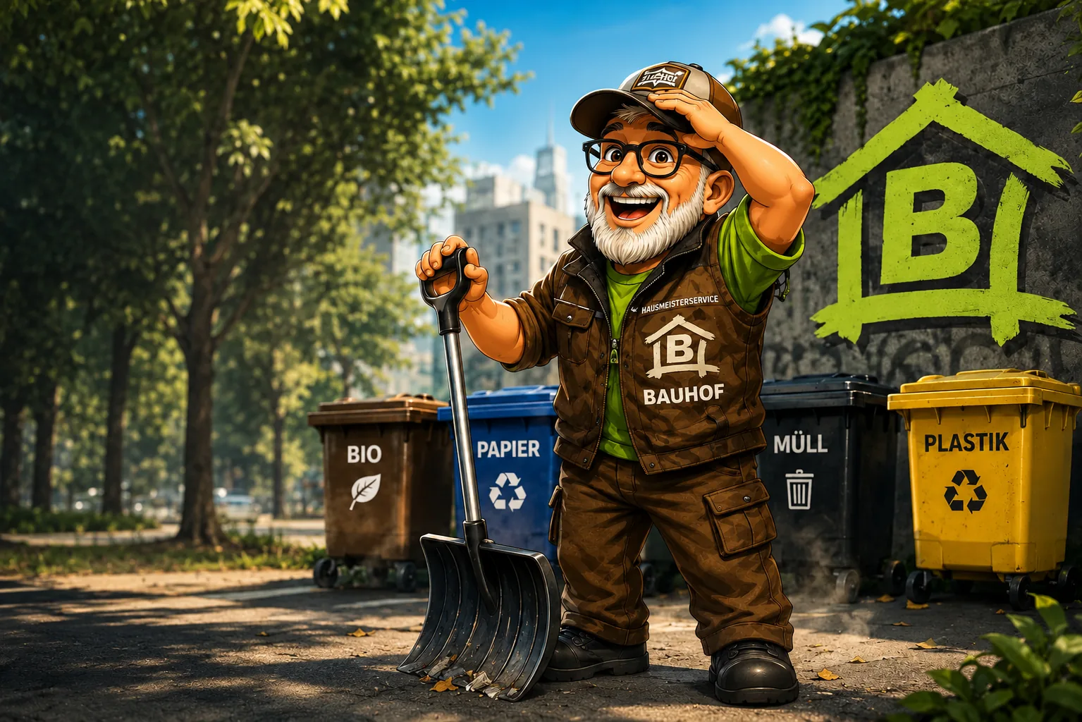Hausmeisterservice BAUHOF für Objektpflege und Müllservice in Wiesbaden und Mainz